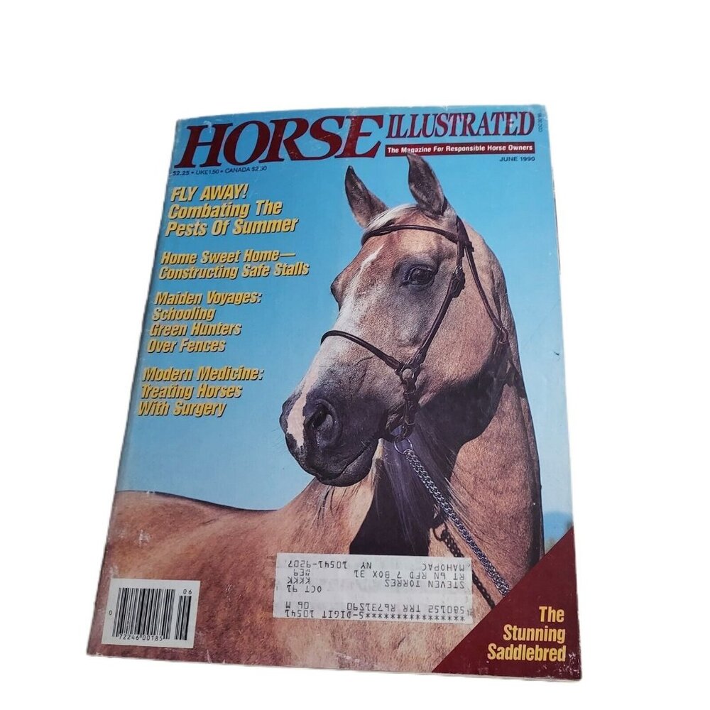 Horse Illustrated Mag. June 1990 William Shatner Saddlebred issue. Captain Kirk